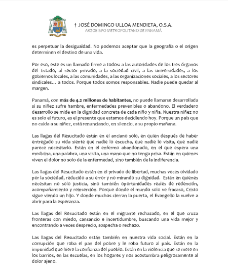 $!Monseñor Ulloa hizo un llamado a la conciencia social durante la homilía del II Domingo de Pascua