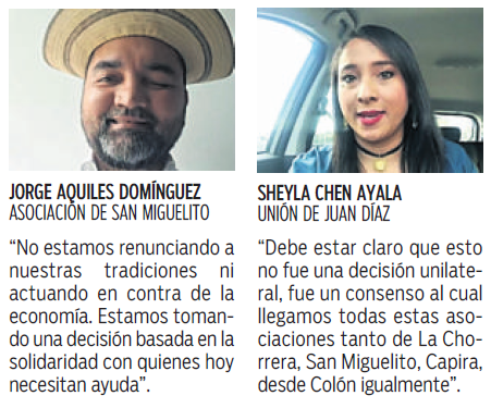 $!Santeños cambian la fiesta y carretas por la solidaridad