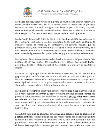 $!Monseñor Ulloa hizo un llamado a la conciencia social durante la homilía del II Domingo de Pascua