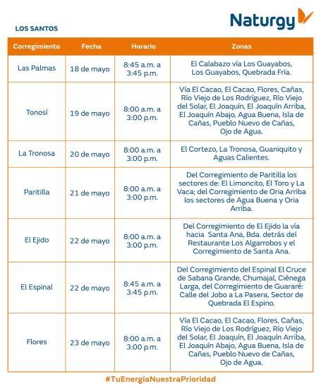 $!AVISO IMPORTANTE: Trabajos de mantenimiento en la red eléctrica del 18 al 24 de mayo de 2026