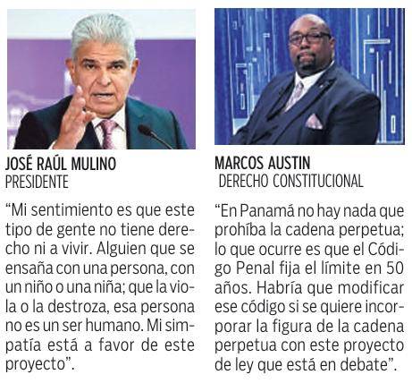 $!Ley de cadena perpetua es respaldada por juristas