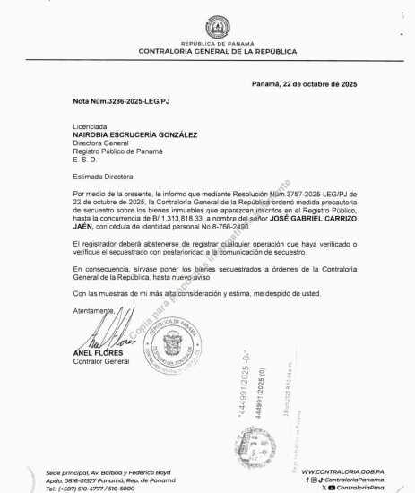 $!Ordenan cautelación de bienes del exvicepresidente Carrizo