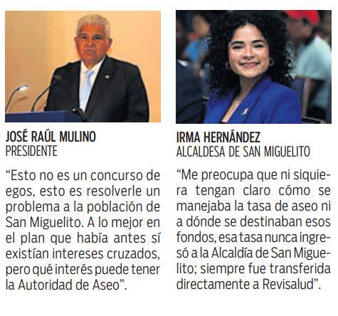 $!“Nuestro único interés es recoger la basura de San Miguelito”, Mulino