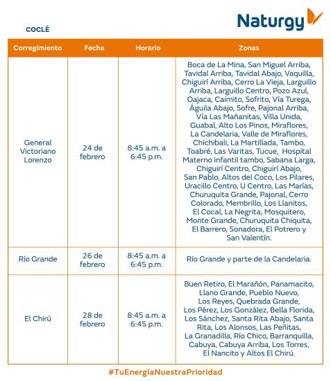$!AVISO IMPORTANTE: Trabajos de mantenimiento en la red eléctrica del 23 al 28 de febrero de 2026