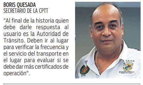$!En Santa Rita de Pacora denuncian deficiencias en el transporte público