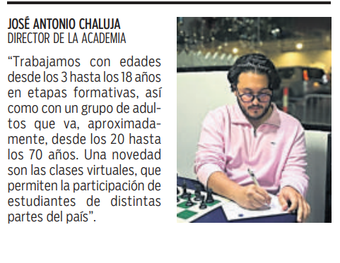 $!Fortaleciendo el ajedrez