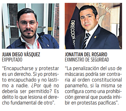 $!Polémica por ley que busca cárcel para quien se cubra el rostro en las protestas