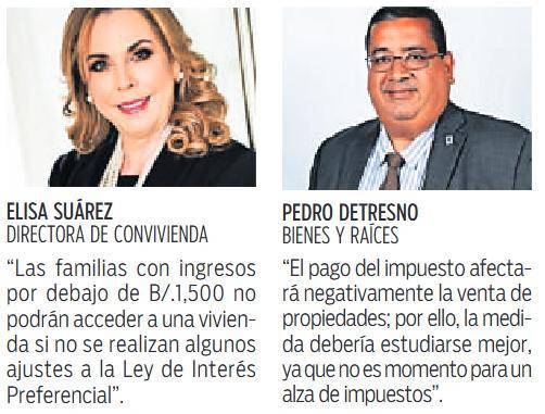 $!ITBI limitaría acceso a vivienda a los que tengan salario menor a B/.1,500