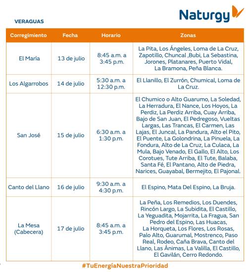 $!Aviso importante: Trabajos de mantenimiento en la red eléctrica del 13 al 19 de julio de 2026
