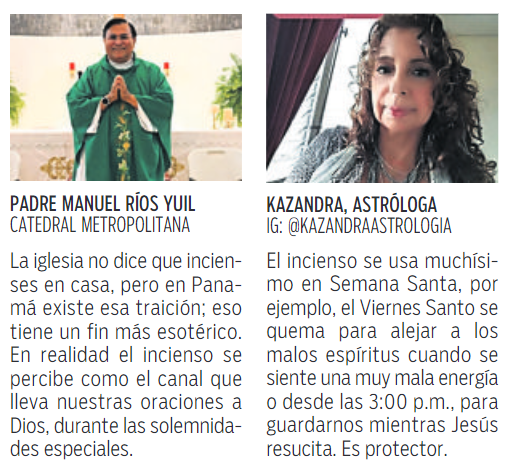 $!El incienso y su significado en la Semana Mayor