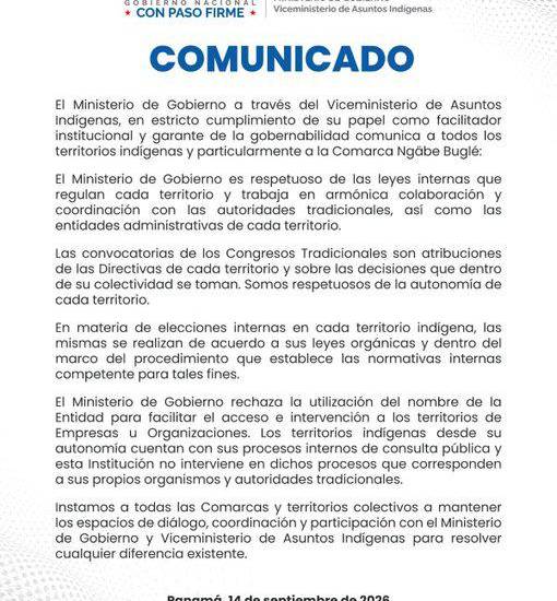 $!El Mingob rechaza uso de su nombre para intervenir en los congresos y elecciones en territorios indígenas