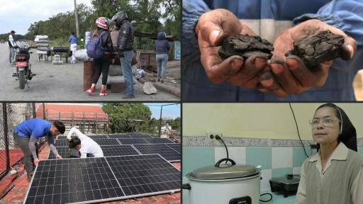En Cuba, carbón y paneles solares para sobrellevar la crisis energética