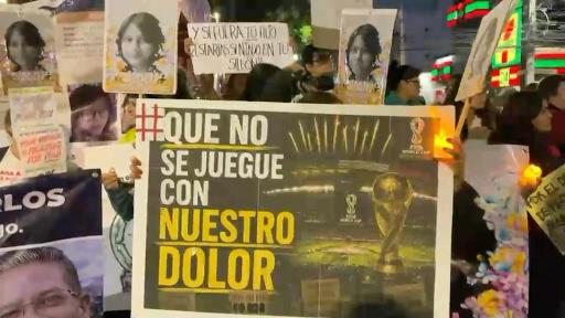 Familiares de desaparecidos se manifiestan en México a horas del arranque del Mundial de 2026