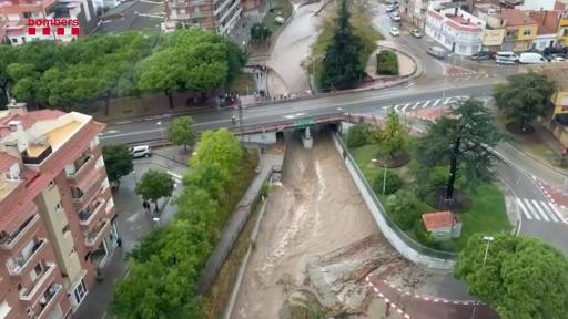 Dos muertos por lluvias torrenciales en la provincia de Barcelona