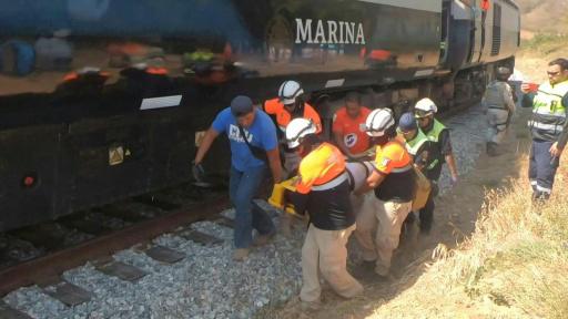 Al menos 13 muertos y 98 heridos por un accidente ferroviario en el sur de México