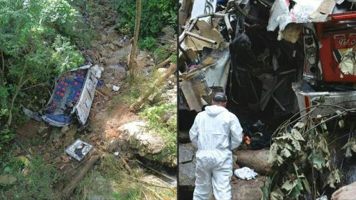 Dieciséis estudiantes y un conductor mueren en un accidente de autobús en Colombia
