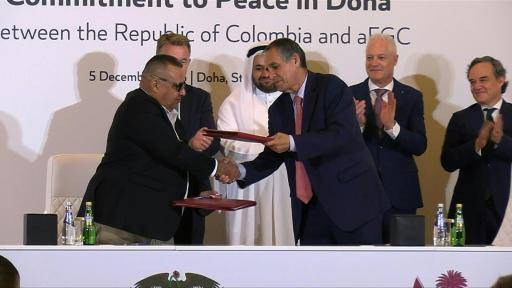 Colombia y el Clan del Golfo acuerdan en Catar continuar las conversaciones