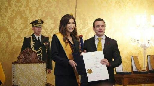 La enviada de Trump visita Ecuador para afianzar la alianza contra el narco