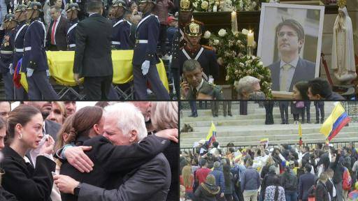 Colombia entierra al presidenciable asesinado sin Petro