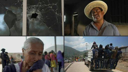 El narco desaloja un pueblo de México a bombazos
