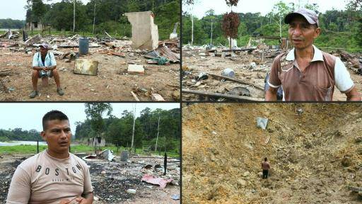 Quedé sin nada: campesinos aterrorizados por bombardeos antinarco de Ecuador