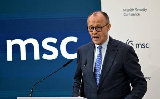 El canciller de Alemania, Friedrich Merz, el 13 de febrero de 2026 en la Conferencia de Seguridad de la ciudad alemana de Múnich