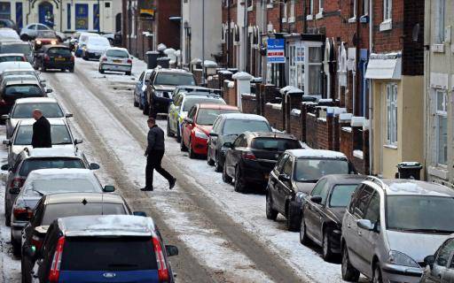 Una calle de la ciudad de Stoke-on-Trent, en el noroeste de Inglaterra, en una imagen del 20 de diciembre de 2010