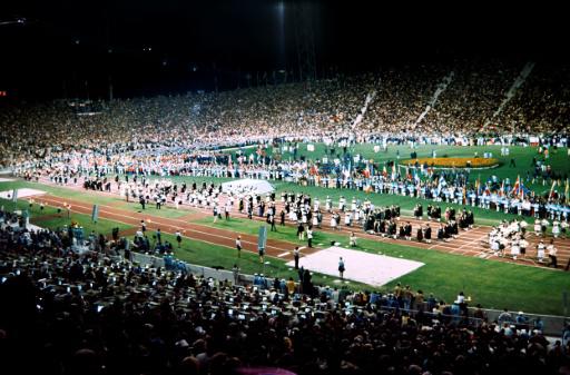 La ceremonia de clausura de los Juegos Olímpicos de Múnich, el 11 de septiembre de 1972 en el Estadio Olímpico de la ciudad alemana