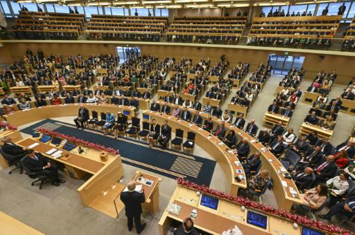Una sesión del Parlamento sueco, en Estocolmo, el 27 de septiembre de 2022
