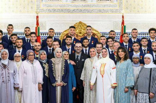 Recibimiento triunfal a la selección marroquí en Rabat por su gran Mundial