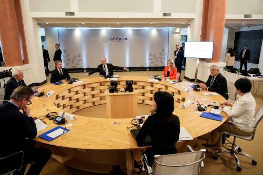 Una reunión de los ministros de Exteriores del G7 celebrada el 19 de abril de 2024 en la isla italiana de Capri