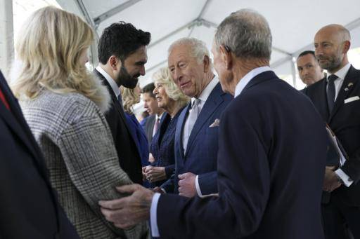 El rey Carlos III y la reina Camila se reunieron con el alcalde de la ciudad de Nueva York, Zohran Mamdani, durante una visita de Estado, el 29 de abril de 2026