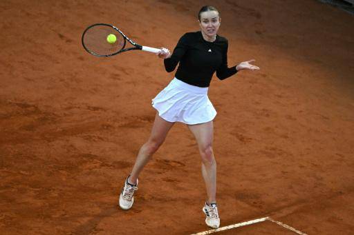 La ucraniana Elina Svitolina durante la final del WTA 1000 de Roma ante la estadounidense Coco Gauff, en el Foro Itálico de Roma, el 16 de mayo de 2026