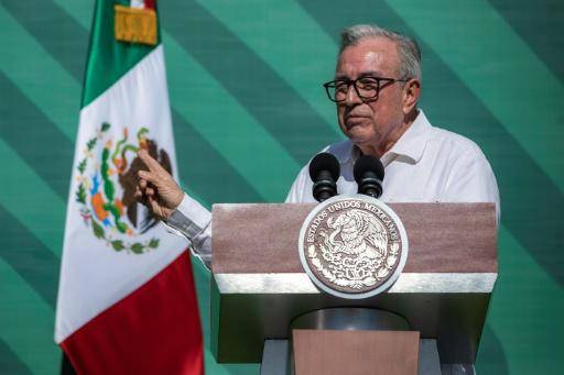 Foto de archivo del gobernador, Rubén Rocha, en un evento en Mazatlán, en el estado mexicano de Sinaloa, el 8 de abril de 2024.