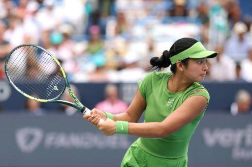 La filipina Alexandra Eala en la final del WTA 250 de Washington frente a la estadounidense Jessica Pegula, el 3 de agosto de 2026