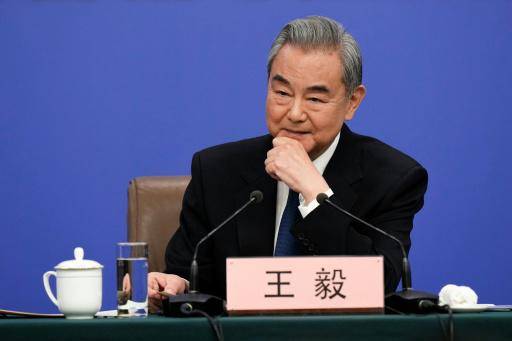 El ministro de Exteriores chino, Wang Yi, durante una rueda de prensa sobre la política exterior y las relaciones internacionales de China, el 8 de marzo de 2026 en Pekín