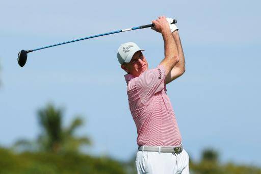 El golfista estadounidense Jim Furyk en el Hualalai Golf Club, en Hawái, el 24 de enero de 2026