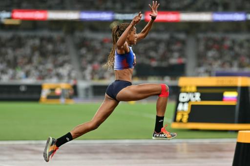 La venezolana Yulimar Rojas en la final del salto triple femenino del Campeonato Mundial de Atletismo, en Tokio, el 18 de septiembre de 2025
