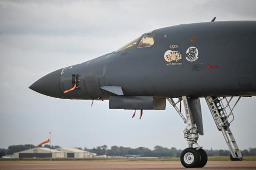 Un bombardero B-1 Lancer de la Fuerza Aérea de EEUU, fotografiado el 27 de septiembre de 2026 en la base de Fairford, en el suroeste de Inglaterra