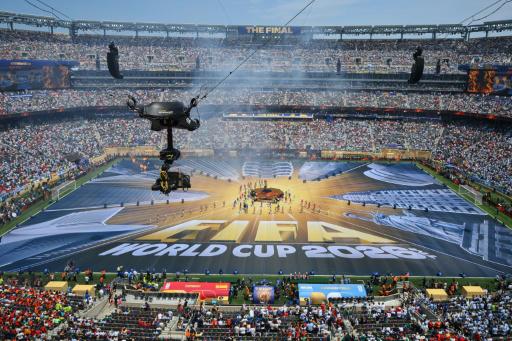 Vista general del Metlife Stadium durante la ceremonia de clausura del Mundial de fútbol. En East Rutherford (cerca de Nueva York), el 19 de julio de 2026