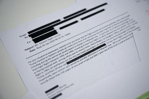 Uno de los archivos del caso Epstein publicados en diciembre por el gobierno de Estados Unidos