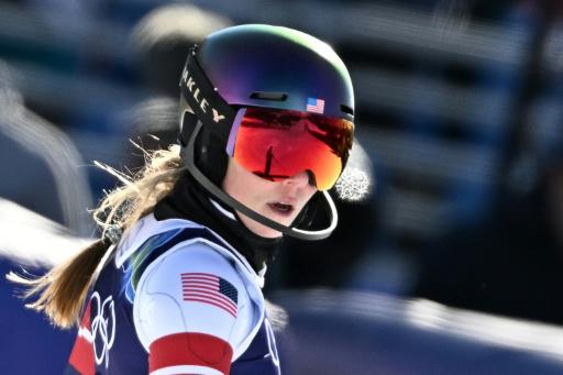 Mikaela Shiffrin tras la primera manga del eslalon del esquí alpino de los Juegos Olímpicos de Invierno de Milán-Cortina, donde fue la campeona. En Cortina d'Ampezzo (norte de Italia), el 18 de febrero de 2026