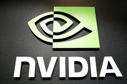 El logotipo de Nvidia durante una exposición en Taipéi el 21 de mayo de 2025.