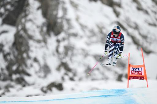 La estadounidense Lindsey Vonn durante el descenso del Val-d'Isère, prueba de la Copa del Mundo de esquí alpino, el 20 de diciembre de 2025