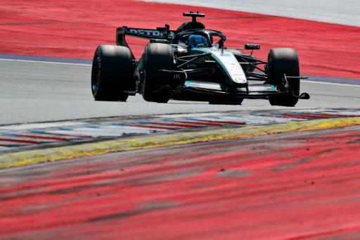 El piloto británico George Russell (Mercedes) participa en el Gran Premio de Fórmula 1 de Austria sobre el Red Bull Ring de Spielberg, el 28 de junio de 2026