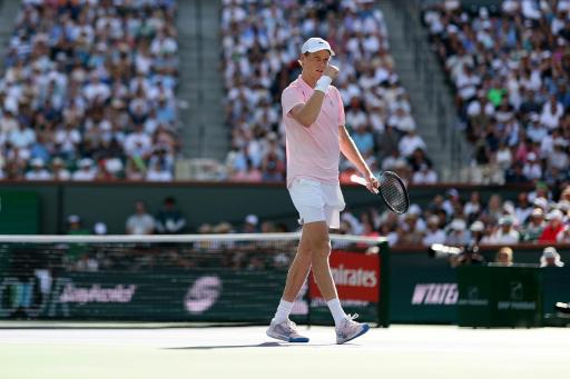 Jannik Sinner durante la final de Indian Wells el 15 de marzo de 2026
