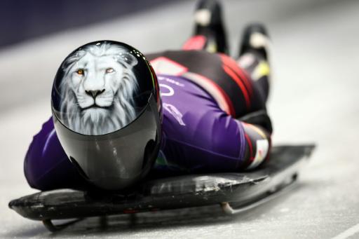 La belga Kim Meylemans durante un entrenamiento de skeleton femenino previo a su participación en los Juegos Olímpicos de Invierno de Milán-Cortina. En Cortina d'Ampezzo (norte de Italia), el 9 de febrero de 2026
