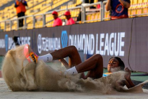 Leyanis Pérez durante la reunión de Doha (Catar) de la Liga de Diamante de atletismo, el 19 de junio de 2026