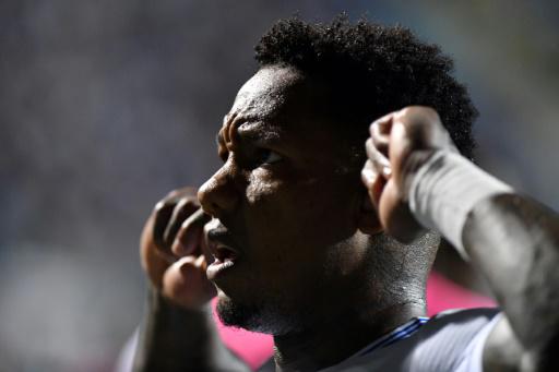 El delantero de Honduras Romell Quioto celebra un gol durante la fase final de las eliminatorias de Concacaf para el Mundial de 2026, Estadio Nacional, Tegucigalpa, el 13 de octubre de 2025