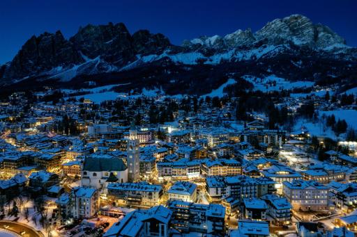 Cortina d'Ampezzo, en el norte de Italia, en una imagen del 26 de enero de 2026